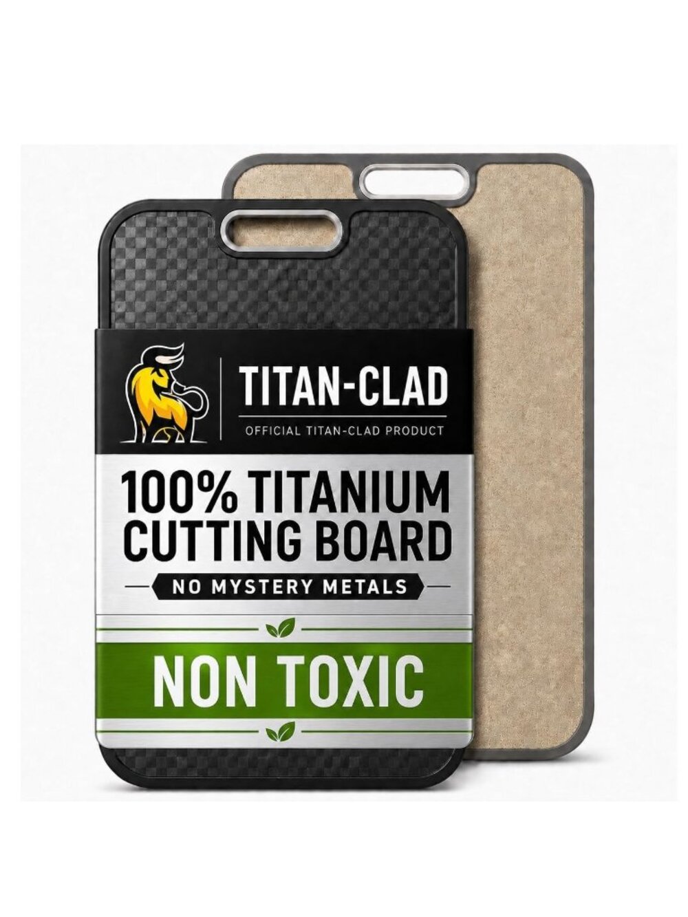 Titanium Cutting Board for Kitchen, Cutting Board Double Sided Food Grade
